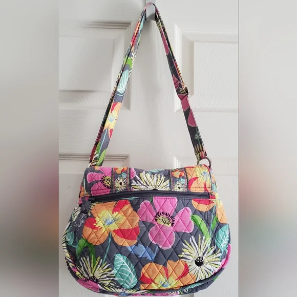 Vera Bradley Jazzy Blooms Purse - Picture 3 of 16